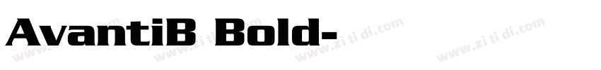 AvantiB Bold字体转换
